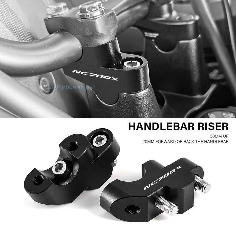 อุปกรณ์เสริมรถจักรยานยนต์ Riser ยก Handlebar Clamp Handlebar Riser สำหรับ Honda NC700X NC 700 X NC700 X NC750X NC750S NC700S