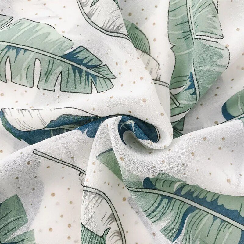 Dünne floral frauen shirts 2020 sommer neue strand stil urlaub lange-sleeved chiffon-weibliche shirts outwear mantel tops