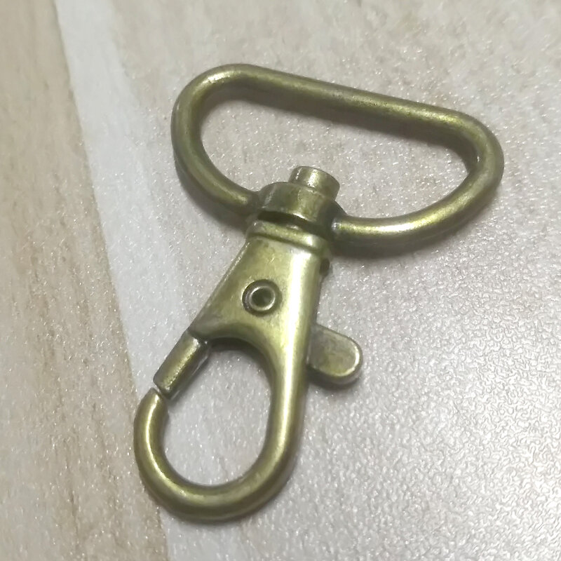 Zenteii 25Mm Sleutelhanger Swivel Kreeft Brons Sluiting Clips Haak Sleutelhanger Handtas Riem Split Key Ring Voor Bag Belt sleutelhangers