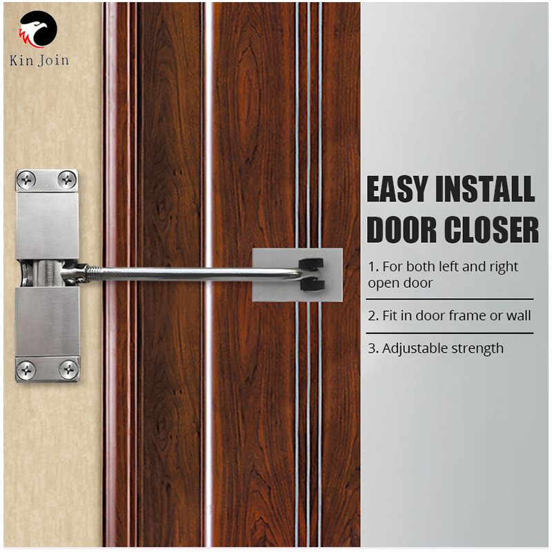 O dispositivo de fechamento automático de aço inoxidável da porta da mola da porta mais próxima pode ajustar a ferragem da porta da mobília do dispositivo