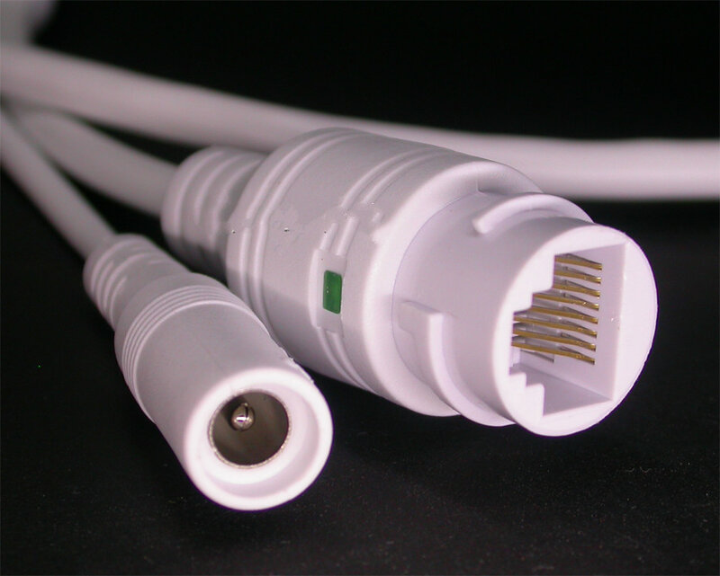 Przewód LAN do kamera IP CCTV moduł tablicy (RJ45 / DC) standardowy typ bez przewodów 4/5/7/8, 1x status LED