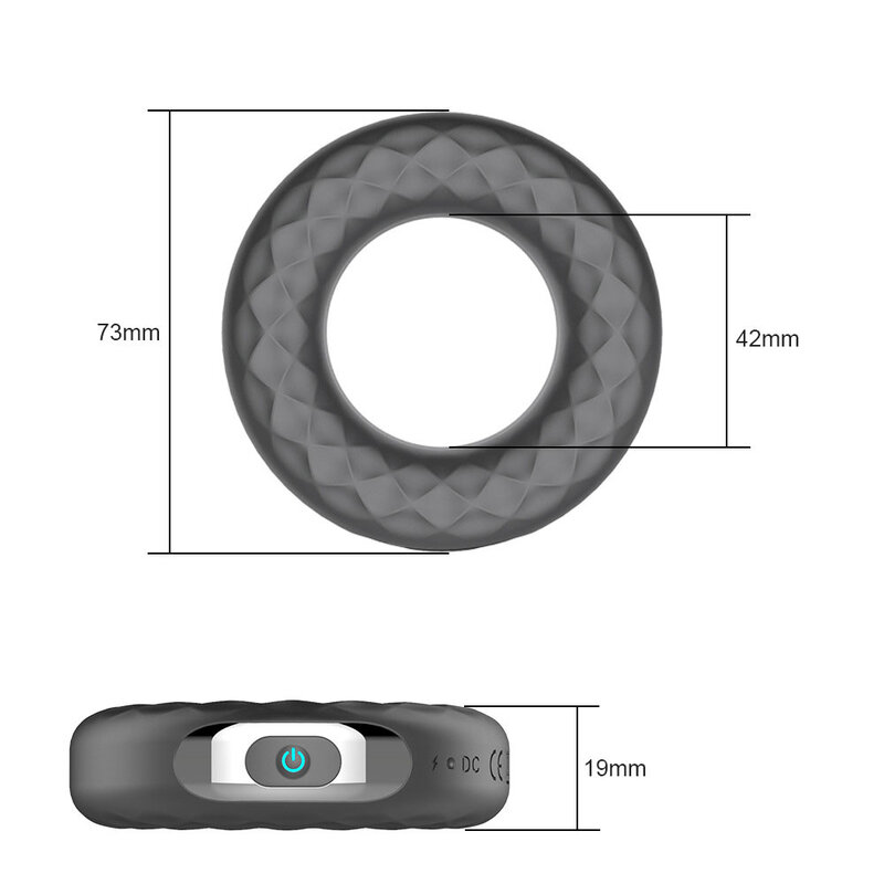 10 частотное вибрирующее кольцо на пенис Задержка эякуляции для пениса кольцо силиконовые секс-игрушки для мужчин Эрекционные USB-кольца Мужской мастурбатор
