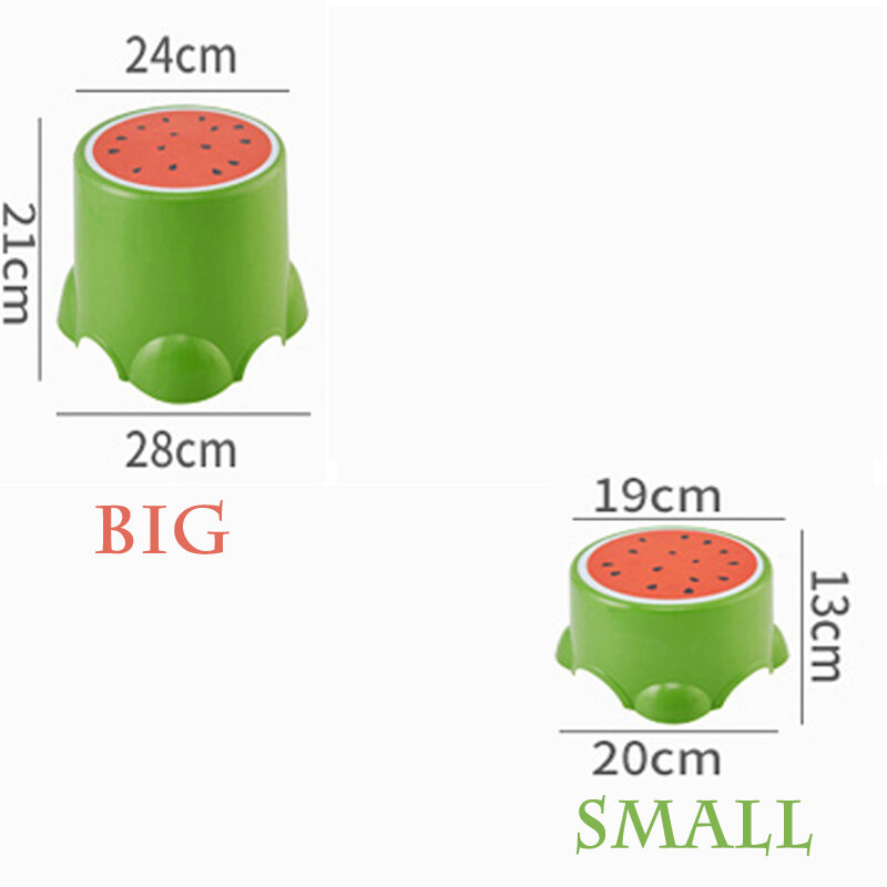Children's Bathroom Bath Chair Cartoon Fruit Shape Shoes Changing Foots Stepping Cute Non-Slip Stable And Practical Small Stool