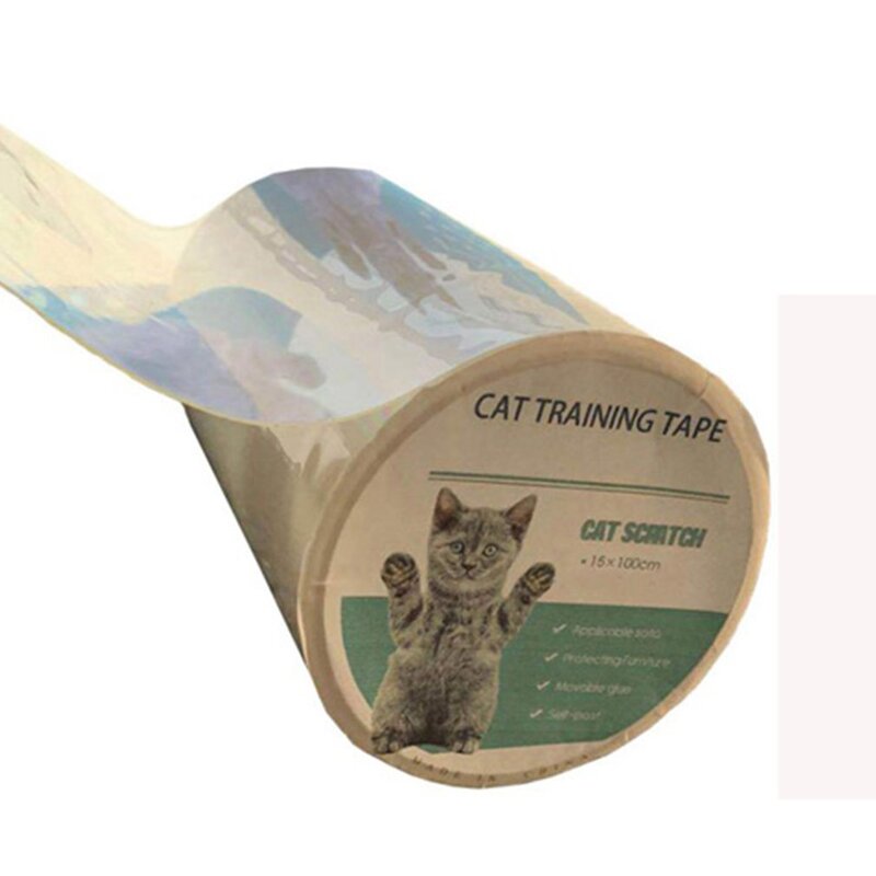Protezione per mobili protezione antigraffio per gatti rotolo di nastro antigraffio per gatti adesivo trasparente per la prevenzione dei graffi per divano