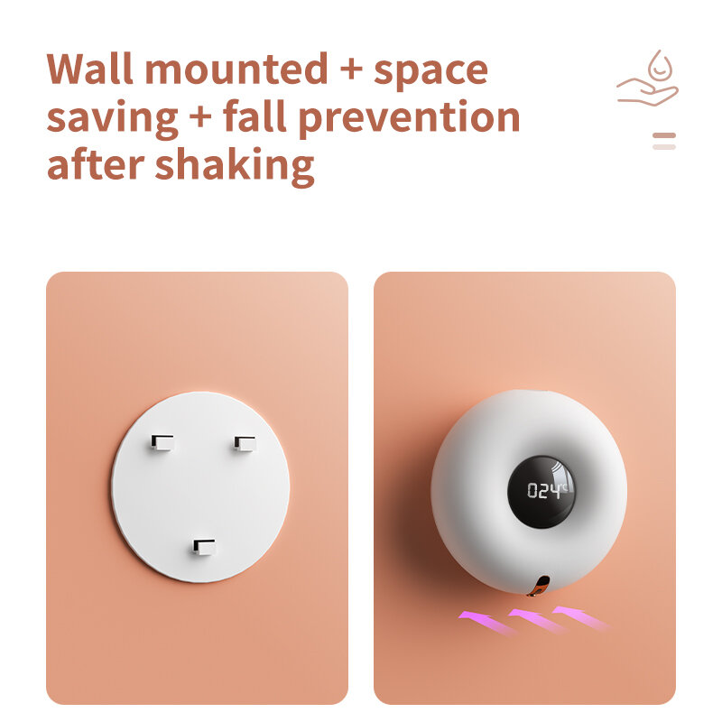 Thông Minh Touchless Tự Động Bình Đựng Xà Phòng Với Nhiệt Kế Kỹ Thuật Số USB Sạc Trẻ Em Tay Máy Giặt Cho Nhà Bếp Phòng Tắm
