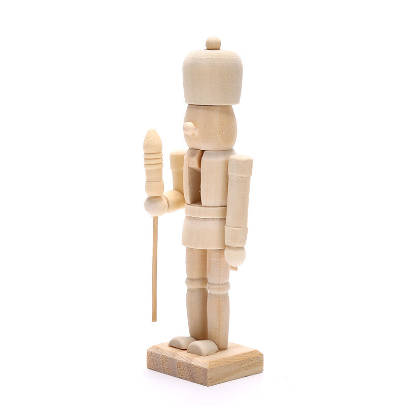 Venda quente de madeira nutcracker solider figura modelo boneca fantoche artesanato para crianças presentes natal decoração do escritório em casa exibição