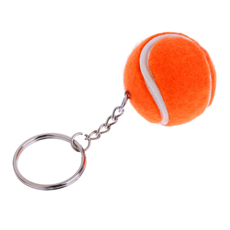 LLavero de Mini pelota de tenis, adorno para teléfono móvil, recuerdo de tenis