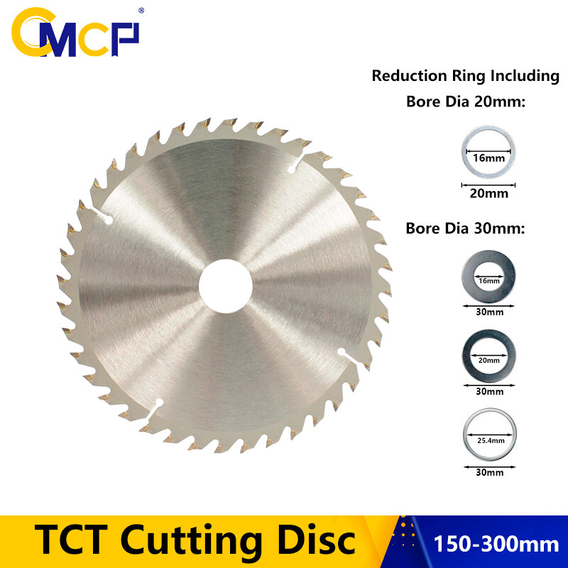 CMCP 190x30mm TCT Cutting Disc Circular Saw Blade For Wood 20T 24T 40T Carbide Woodworking Saw Blade