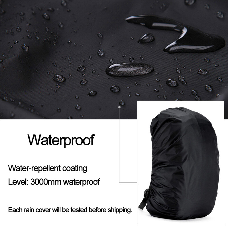 35-80L กระเป๋าเป้สะพายหลังที่บังฝนเดินป่ากลางแจ้งกระเป๋าปีนหน้าผากันน้ำที่บังฝนสำหรับกระเป๋าเป้สะพายหลัง