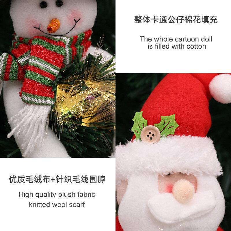 Рождественская занавеска-пуговица с Санта-Клаусом, снеговиком, Рождественский Декор для стола 2021, Рождественское украшение, рождественский подарок 2022, с новым годом