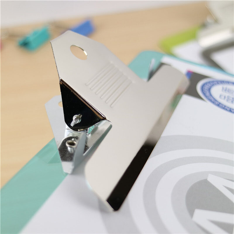อะคริลิคA4เขียนโปร่งใสสีเมนูคลิปอุปกรณ์สำนักงานโฟลเดอร์Pad Boardเครื่องเขียนคลิปบอร์ด