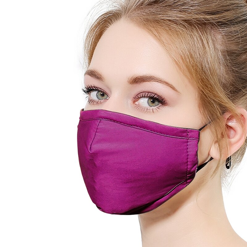 Masque facial lavable et réutilisable en coton, protection buccale, Anti-poussière, filtre à charbon actif, coupe-vent, pour l'hiver
