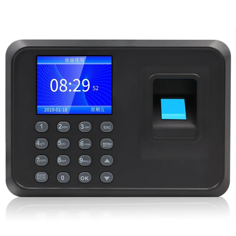 Hot Sale Donnwe F01 Biometrik Sidik Jari Waktu Kehadiran Clock Perekam Data Yang Diunduh dengan Usb Drive