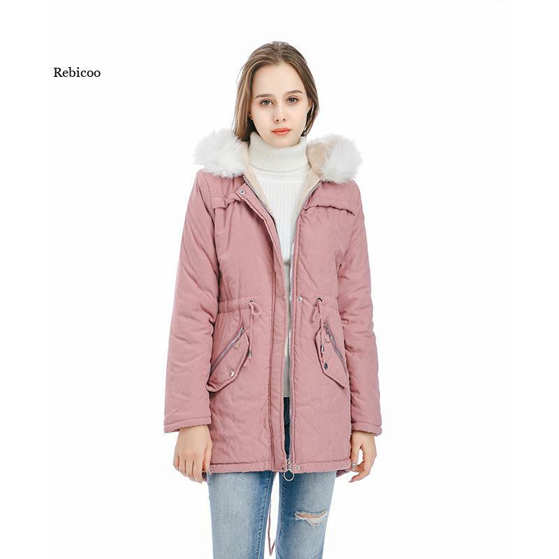 女性の冬のジャケット,厚い暖かい毛皮のフード付きのパーカー,特大の女性のコート,新しいM-3Xl
