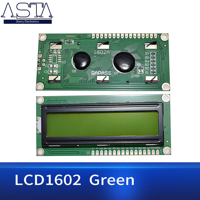 Lcd Module Blauw Groen Scherm Iic/I2C 1602 Voor Arduino 1602 Lcd Uno R3 Mega2560 LCD1602