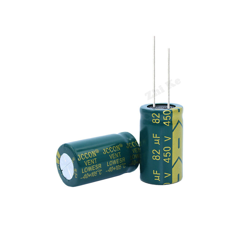 Алюминиевый электролитический конденсатор с низким ESR, 2 шт., 450 в, 82 мкФ, 18*30 мм, 82 мкФ, 450 в, электрические конденсаторы, высокая частота 20%