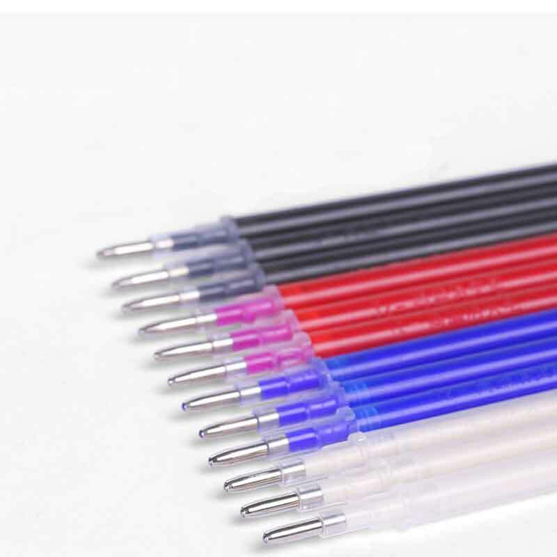 16Pcs Stof Marker Pen Warmte Uitwisbare Pennen Refill Staaf Diy Patchwork Kleermakerij Hoge Temperatuur Verdwijnen Wasbare Handvat