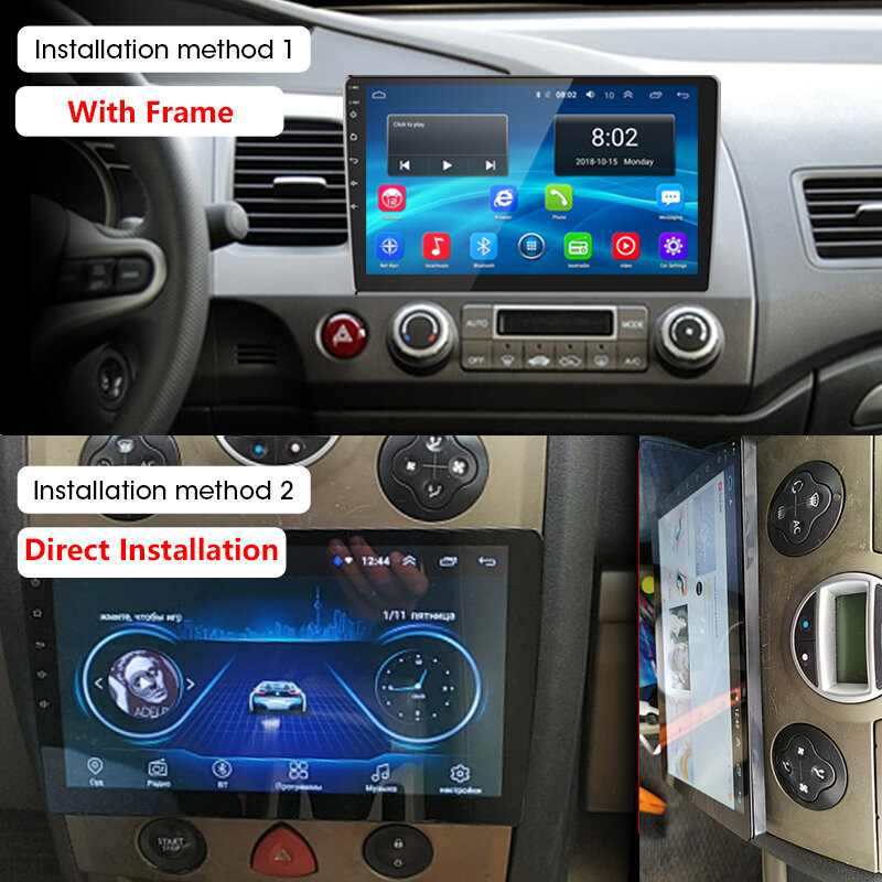 VTOPEK 9/10 "Android 9.0 2din Radio samochodowe Multimidia odtwarzacz wideo nawigacja GPS Stereo WiFi jednostka główna Bluetooth FM z kamerą