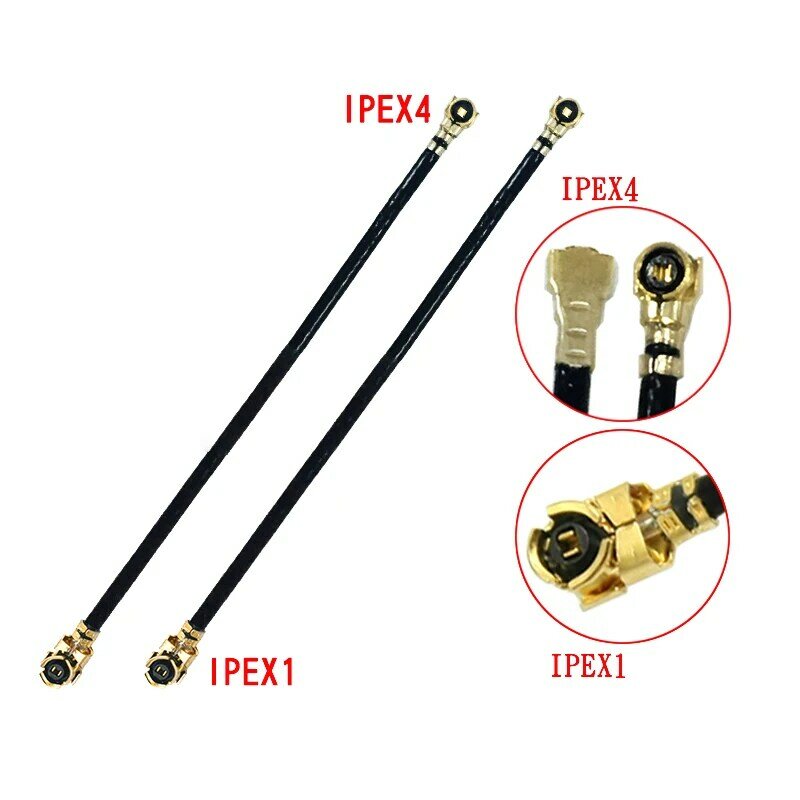 2PCS/lot 50cm IPEX1 to IPEX4 to IPEX to MHF4 socket antenna cable Both female U.FL to MHF4 jack connector line