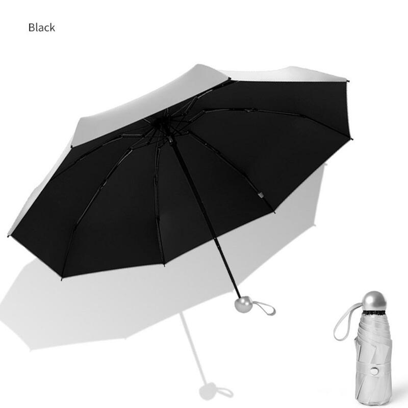 Mini Regenschirm Tasche Tragbare Klapp UV Sonnenschirm Regen Winddicht Licht Regenschirme für Männer Kinder frauen regenschirm