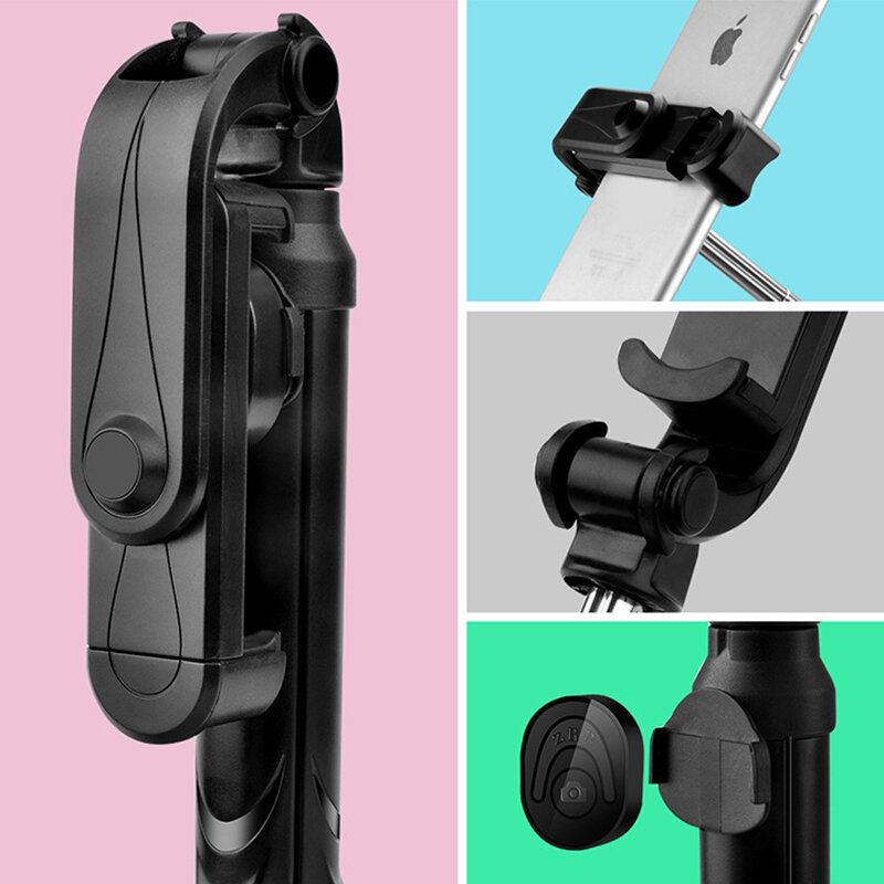 Беспроводной Bluetooth селфи-палка Selfie Stick телескопическая палка с пультом дистанционного управления для Huawei Xiaomi iPhone Android мобильный монопод затвор штатив для телефона селфи палка стабилизатор штатив