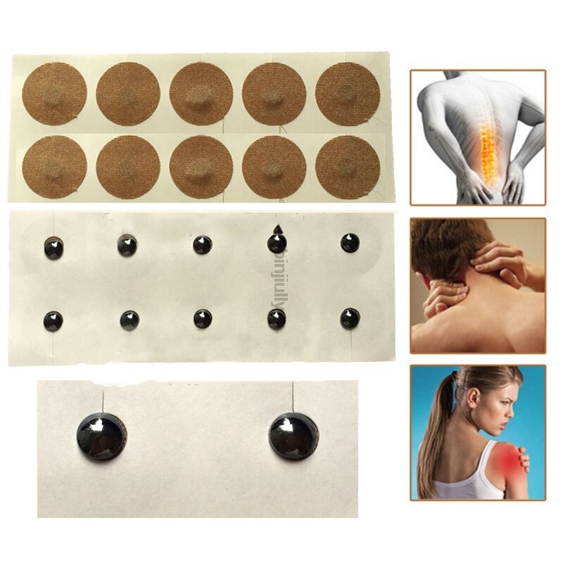 60 Stks/partij Magnetische Patch Pijnbestrijding Massage Spier Ontspannen Magneet Stickers Tape Lichaam Gezondheidszorg