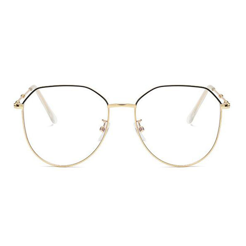 男性と女性のための金属製の多角形の老眼鏡,不規則な形状のアイウェア,0.5 -0.75 -1 -1.25 -1.5 -2 -2.5 -3 -3.5 -4