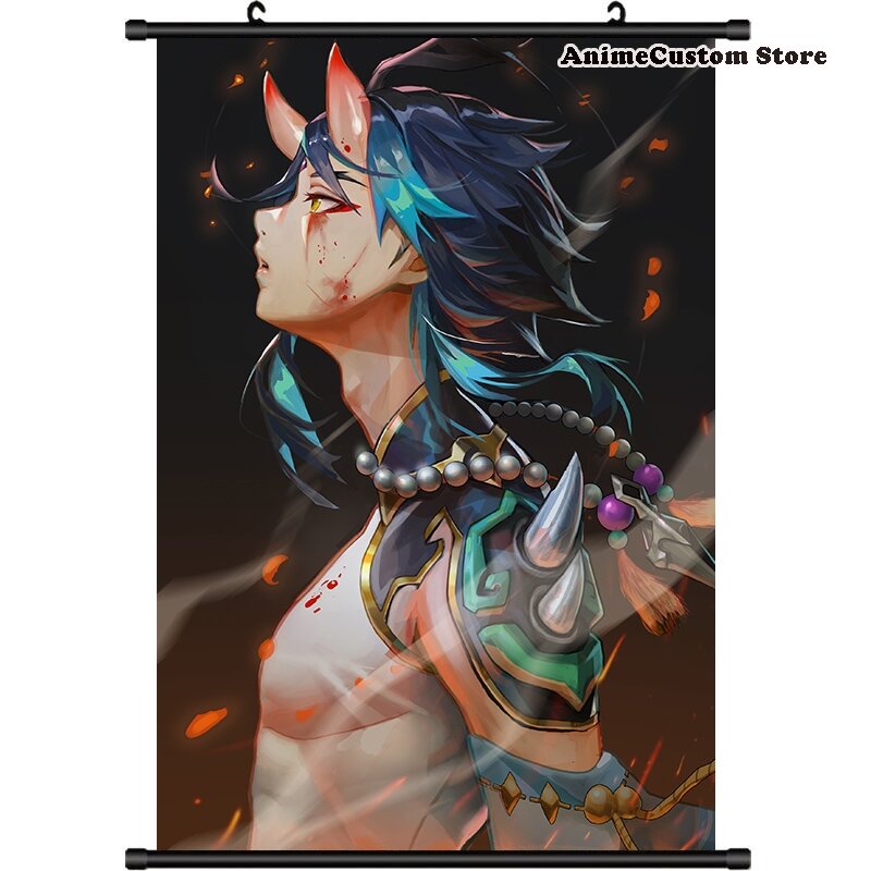 Anime Xiao Persona HD Wall Scroll Roll Painting Poster Hang Poster Home Decor Collectible Decoration Art Gift