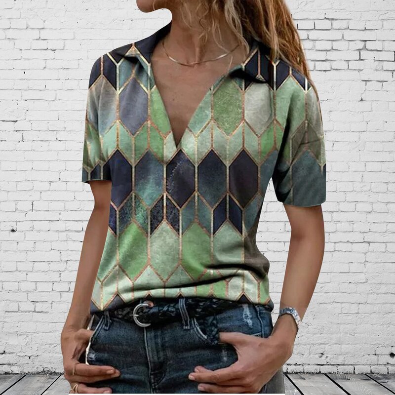 Blusa holgada informal Vintage de algodón para verano, camisa grande de manga corta para mujer, talla grande, 2021
