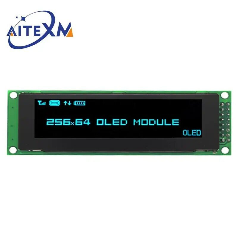 Pantalla OLED de 2,8 ", 256x64, 25664 puntos, gráfico módulo LCD, pantalla LCM, controlador SSD1322, compatible con SPI, 1 unidad
