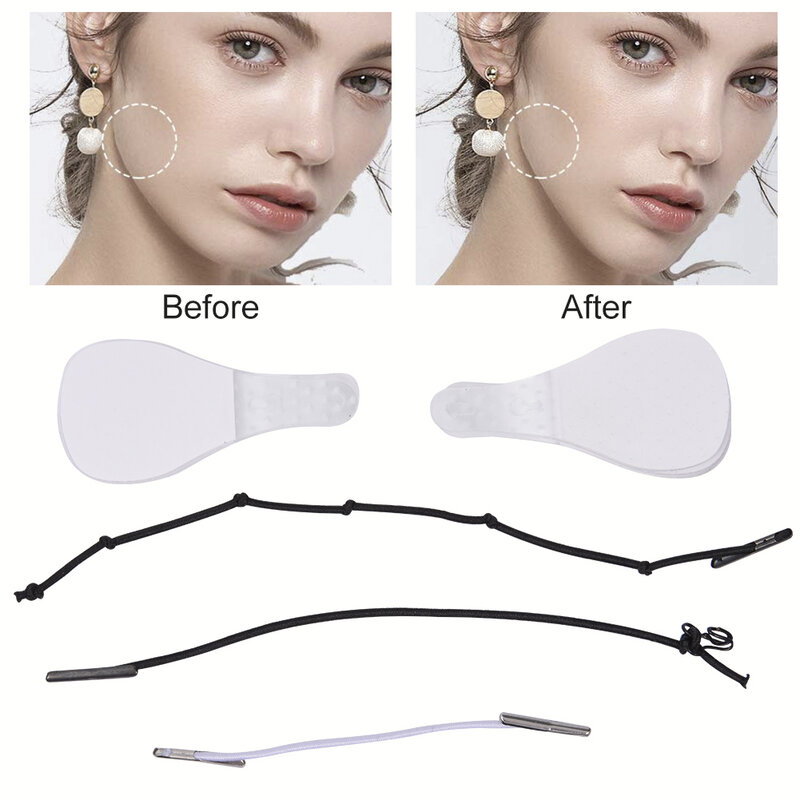 40Pcs/Set Invisible Thin Face Stickers V-Shape Face Facial Line Wrinkle Sagging Skin Face Lift Up Fast Chin Adhesive Tape