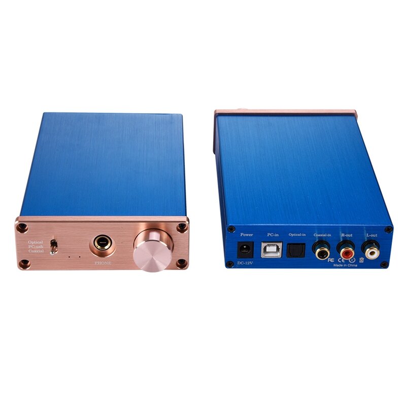 AMS-NK-P90 con USB/Fibra/Coassiale Audio Digitale Amplificatore DA-C Decoder Audio Convertitore Digitale-Analogico Audio convertitore (Spina di UE)
