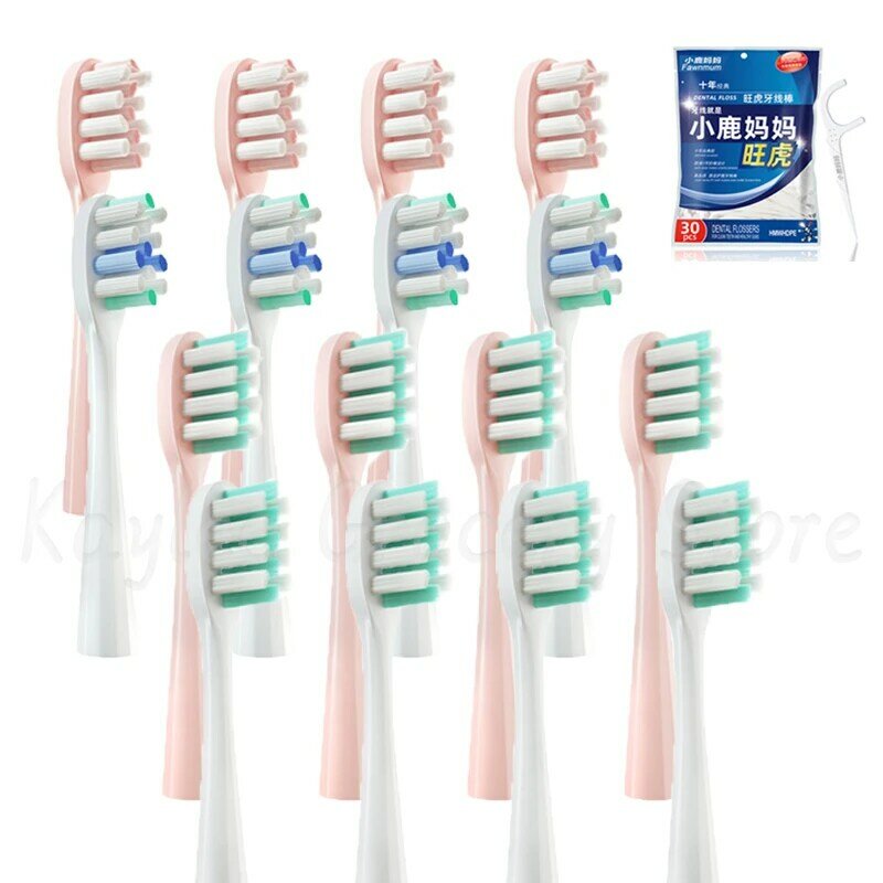 For Usmile Replacement Toothbrush Heads Y1/Y1S/Y2/Y3/Y4/U1/U2/U3/U4/U2S/P1/P3/P10/P10pro Replace Brush Heads Nozzles 4/8/12Pcs
