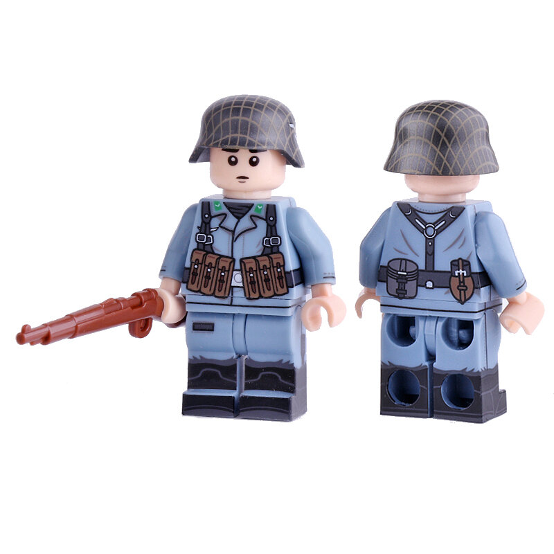 Ww2 militares alemães soldados do exército figuras blocos de construção ww2 exército solo defesa aérea soldados arma tijolos brinquedos para crianças