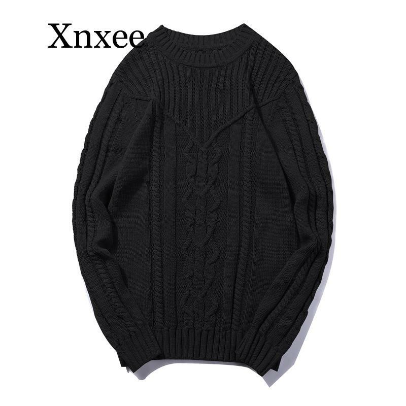 thick Autumn Winter Men's sweater casual pullovers knitted sweaters men clothes Fashion Sweaters for Men  Long-Sleeved sweater