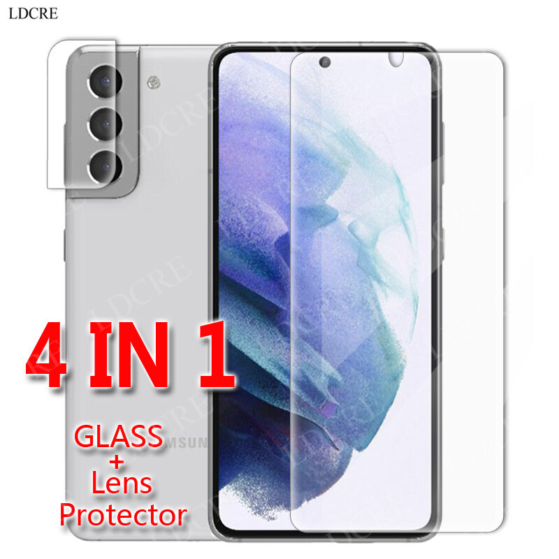 Protector de cristal templado para Samsung Galaxy S22, película protectora de lente de pantalla de vidrio para Galaxy S22 Plus S21 Plus S20 FE