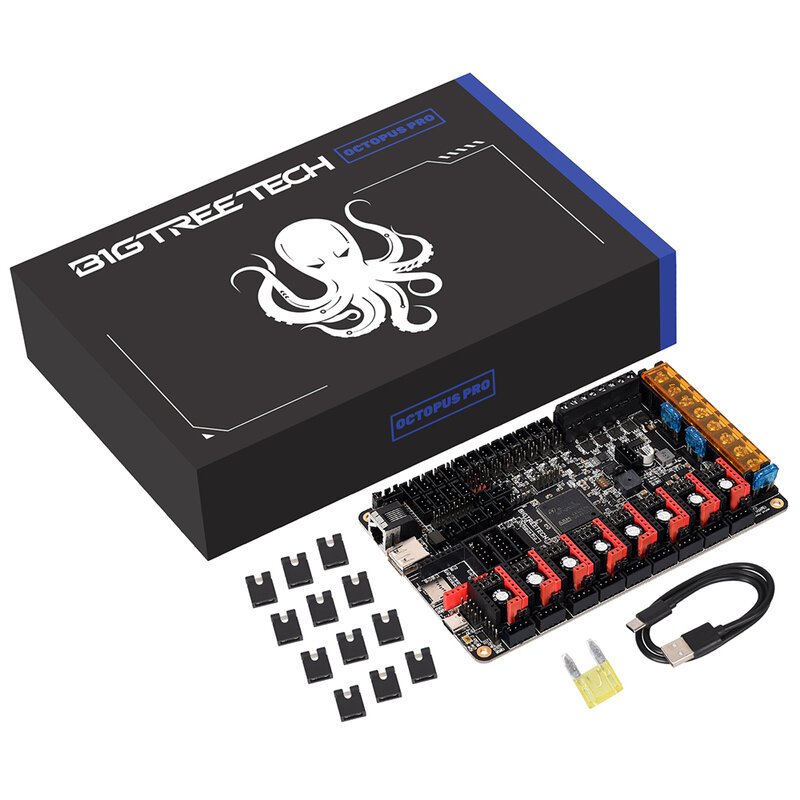 BIGTREETECH Octopus Pro V1.0 BTT материнская плата Klipper аксессуары для 3D-принтера TMC2209 TMC5160 Pro Ender 3 Upgard Voron 2.4 плата