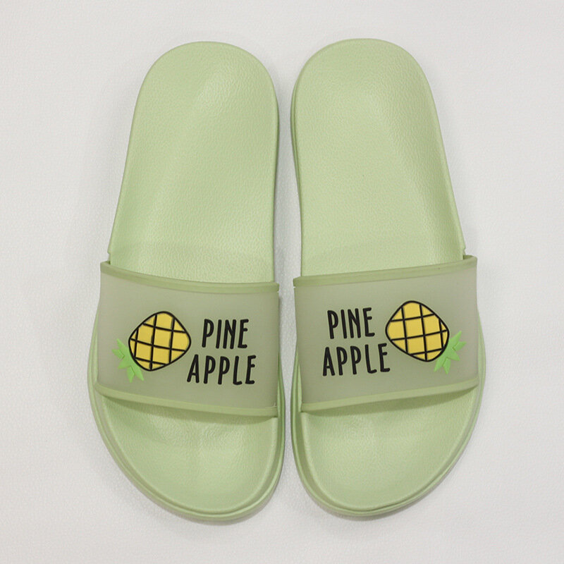 2020 sommer Hausschuhe Schuhe Frauen niedlich Obst Gelee Farbe Transparent offene spitze Flip-Flops Freie Außen Strand Gleitet Sandalen