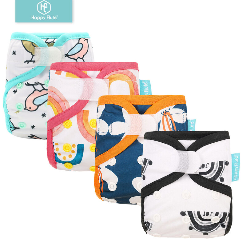 Happyflute Newborn print PUL  design snap or hook&loop eco-friendly cloth diaper cover BABY COVER