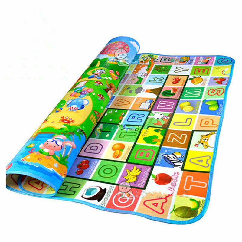 Pudcoco Play Mats For Baby Kid Toddler Cute Crawl Play Game Picnic Carpet Letter Alphabet Farm Mat Funny Play Mats tapis enfant