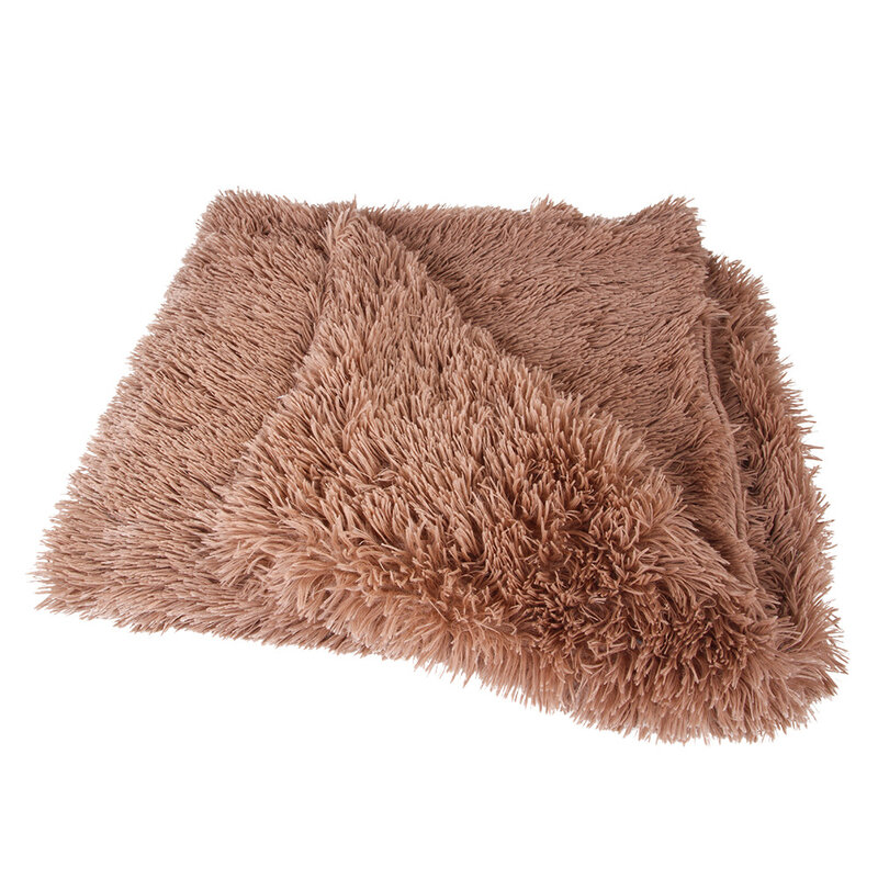 Cobertor do cão animal de estimação canil tapetes de pelúcia macia outono e inverno cão quente colcha cobertor do gato suprimentos para pequenos cães médios grandes