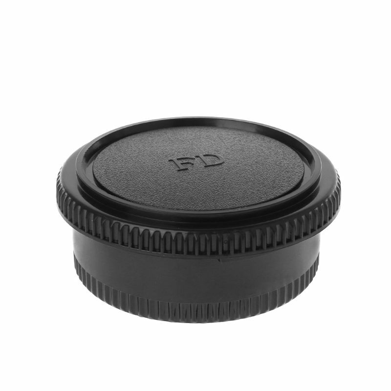 Rear Lens Body Cap Camera Cover Anti-dust Mount Protection Plastic Black for canon FD