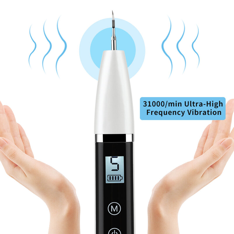 Ultrasonic Electric Dental Scaler For Teeth Cleaning Whitening Calculus Remover Tartar Tea Stains Oral Sonic Tooth Cleaner