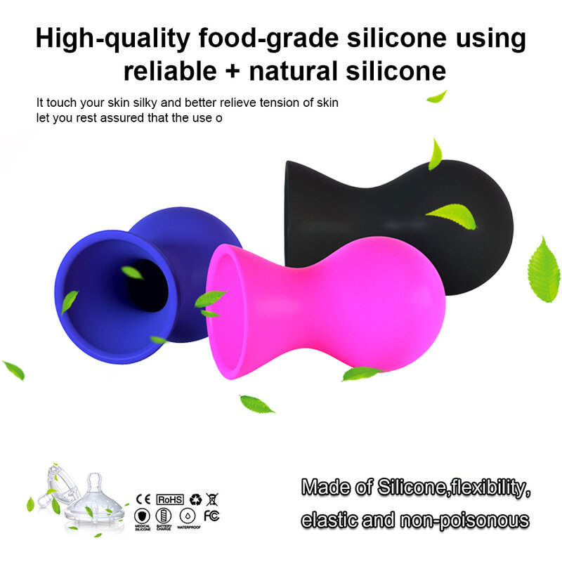 EXVOID Dual Suction Cup Sex Toys For Couples Clitoris Stimulate Nipple Sucker Female Breast Enlarger Pump Nipple Stimulator