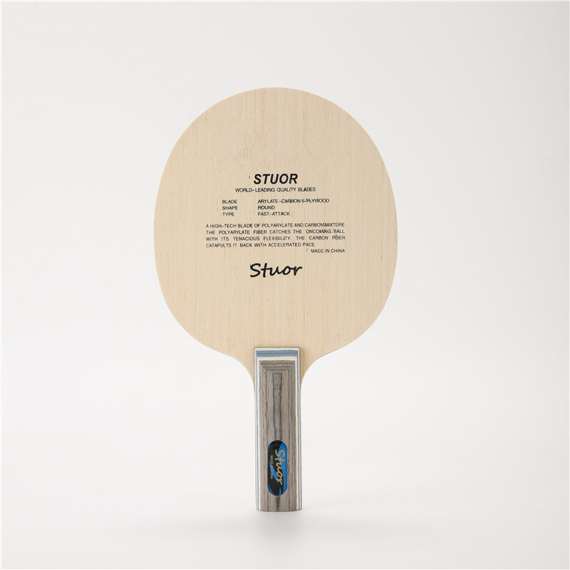 Stuor-Pala de fibra de carbono para tenis de mesa, accesorio ligero de 7 capas para raqueta de Ping Pong