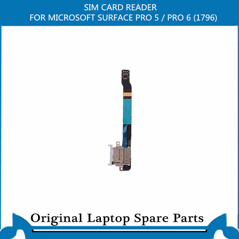 MICROSOFT SURFACE PRO 5 / PRO 6 (1796) SD 카드 슬롯 플렉스 케이블 M1003742-002 용 기존 SIM 카드 판독기