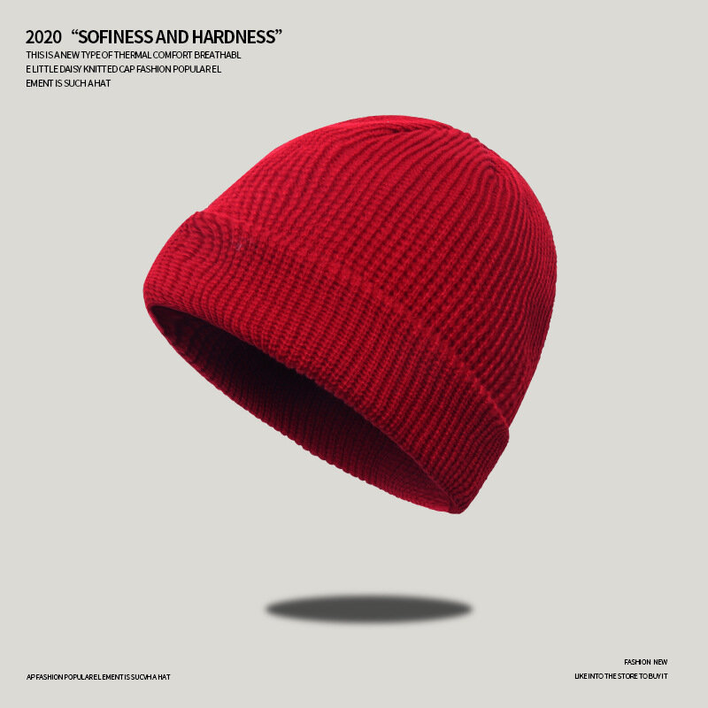 Solidna Unisex czapki jesienno-zimowa wełna mieszanki miękkie ciepłe czapki z dzianiny mężczyźni kobiety SkullCap czapka hip-hopowa Gorro Lover para czapki narciarskie
