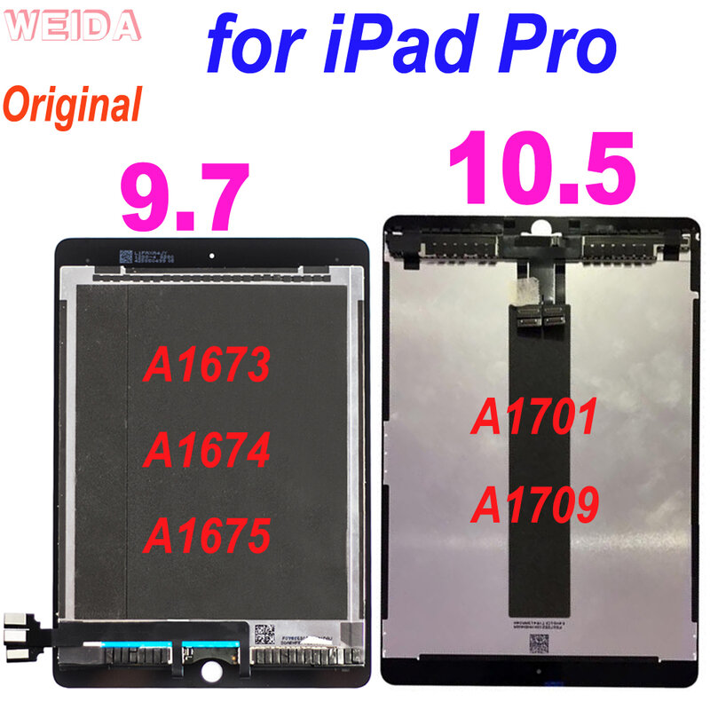LCDต้นฉบับสำหรับiPad Pro 10.5 A1701 A1709 จอแสดงผลLCD Touch Screen Digitizer AssemblyสำหรับiPad Pro 9.7 2016 A1673 a1674 A1675