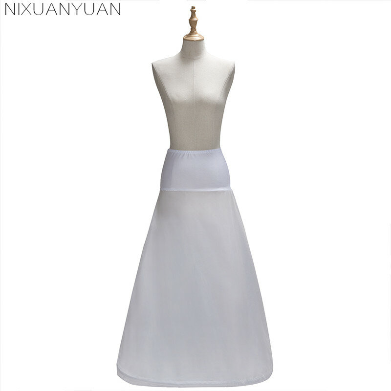 2023 Nieuwe Arriveert-Hoge Kwaliteit Een Lijn Satin Wedding Bridal Petticoat Onderrok Hoepelrokken Voor Trouwjurk