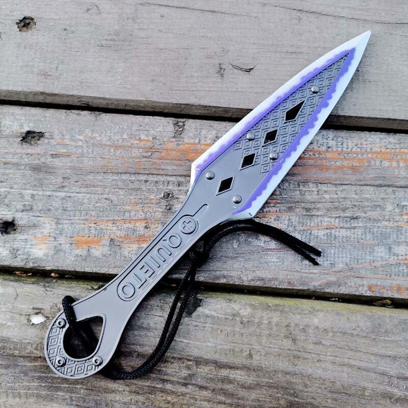 Apex Wraith Kunai Metal Model Lengend Purple Blade Heirloom Melee Weapon Short Dagger Cosplay Prop Unsharpened 1:1 Scale